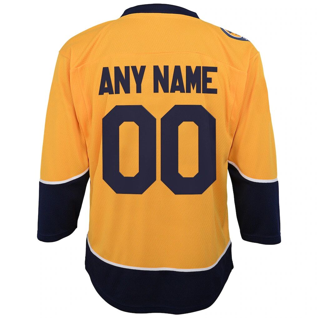 Nashville Predators Youth Home Replica Custom Jersey