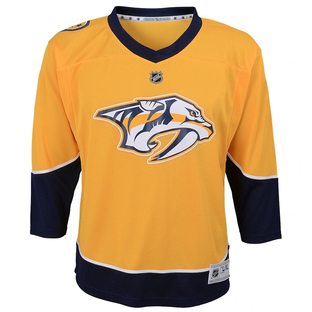 Nashville Predators Youth Home Replica Custom Jersey