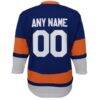 New York Islanders Youth Home Replica Custom Jersey - - Detail View