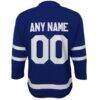 Toronto Maple Leafs Youth Home Replica Custom Jersey - Blue - Detail View