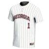 #1 Georgia Bulldogs GameDay Greats Unisex Lightweight Softball Jersey - White - Side View