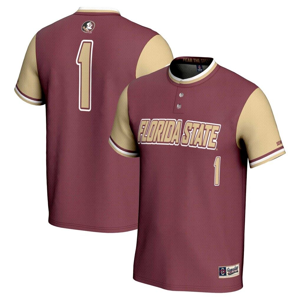 #1 Florida State Seminoles GameDay Greats Youth Lightweight Softball Jersey - Garnet