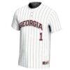 #1 Georgia Bulldogs GameDay Greats Youth Lightweight Softball Jersey - White - Side View