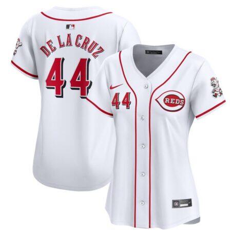 Elly De La Cruz Cincinnati Reds Nike Women's Home Limited Player Jersey - White - Front View