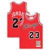 Michael Jordan Chicago Bulls Mitchell & Ness Preschool Hardwood Classics 1984/85 Authentic Swingman Jersey - Red - Front View
