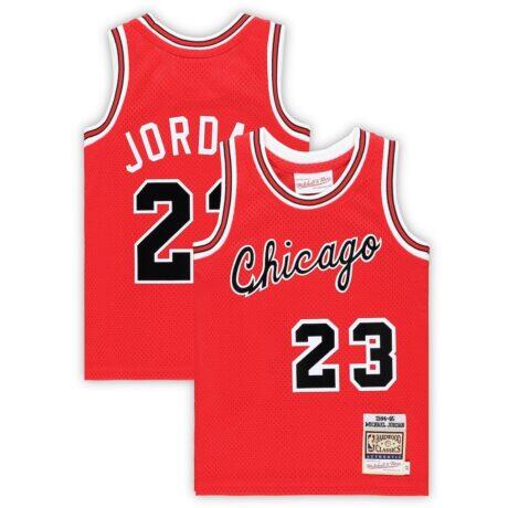 Michael Jordan Chicago Bulls Mitchell & Ness Toddler Hardwood Classics 1984/85 Authentic Swingman Jersey - Red - Front View
