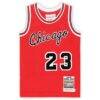 Michael Jordan Chicago Bulls Mitchell & Ness Infant 1984/85 Hardwood Classics Authentic Jersey - Red - Back View