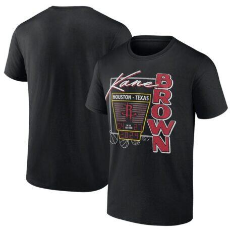 Kane Brown x Houston Rockets Fashion7 T-Shirt - Black - Front View