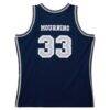 Alonzo Mourning Georgetown Hoyas Mitchell & Ness 1991/92 Swingman Player Jersey - Navy - Detail View
