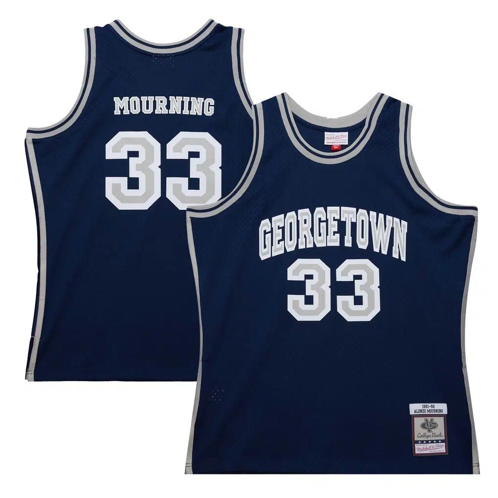 Alonzo Mourning Georgetown Hoyas Mitchell & Ness 1991/92 Swingman Player Jersey
