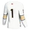 #1 Army Black Knights GameDay Greats Youth Ice Hockey Fashion Jersey - White - Detail View