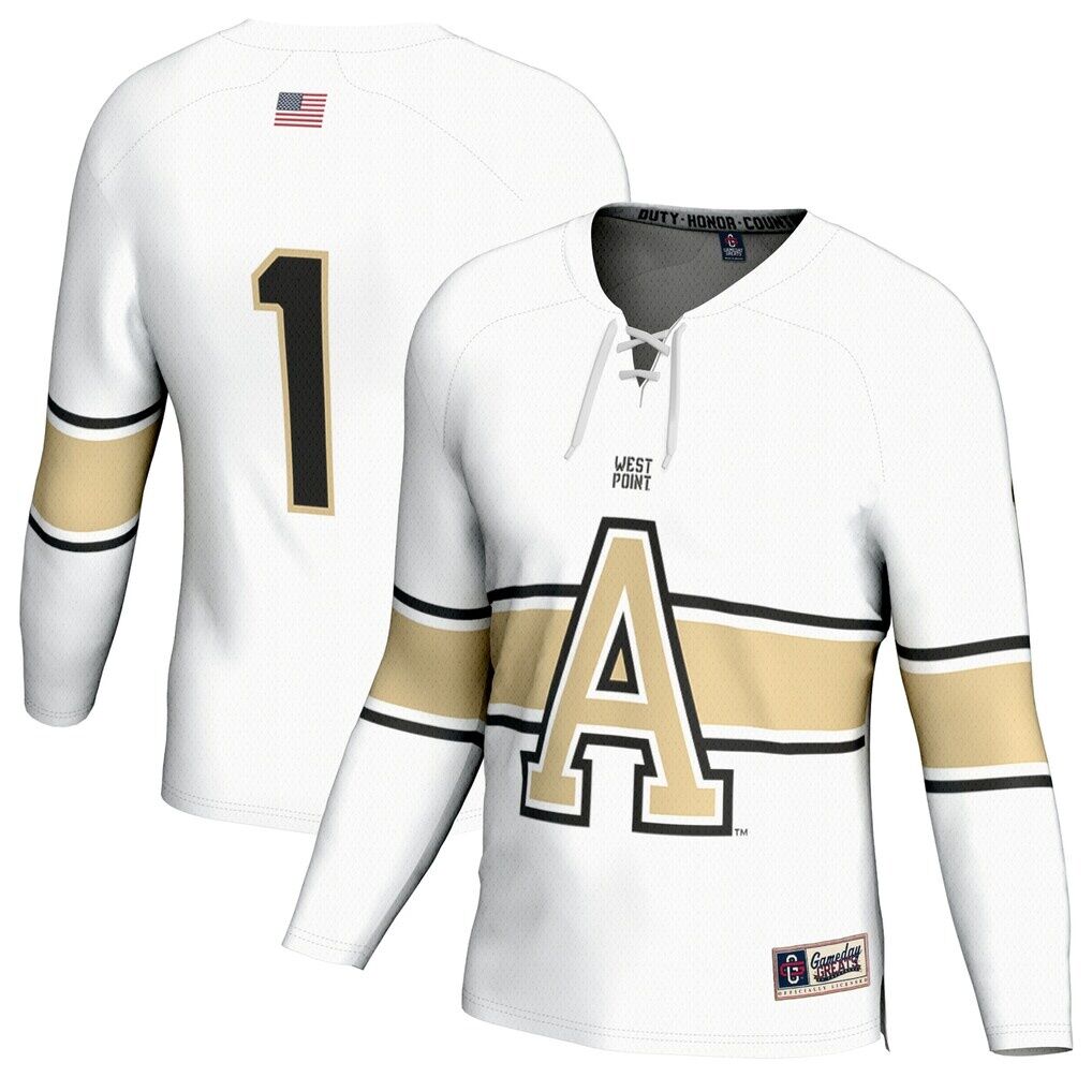 #1 Army Black Knights GameDay Greats Youth Ice Hockey Fashion Jersey