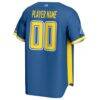 Delaware Fightin' Blue Hens GameDay Greats NIL Pick-A-Player Baseball Lightweight Jersey - Royal - Detail View