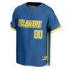 Delaware Fightin' Blue Hens GameDay Greats NIL Pick-A-Player Baseball Lightweight Jersey - Royal - Side View