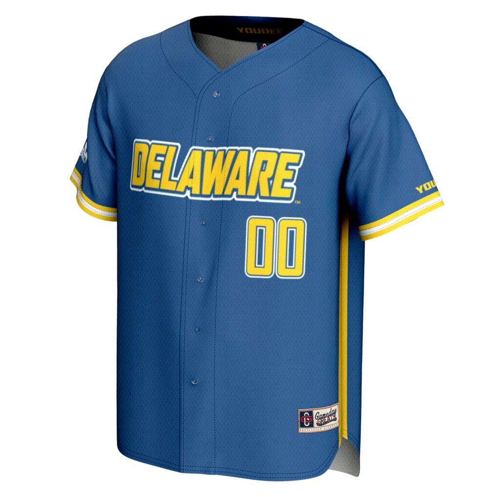 Delaware Fightin' Blue Hens GameDay Greats NIL Pick-A-Player Baseball Lightweight Jersey - Royal