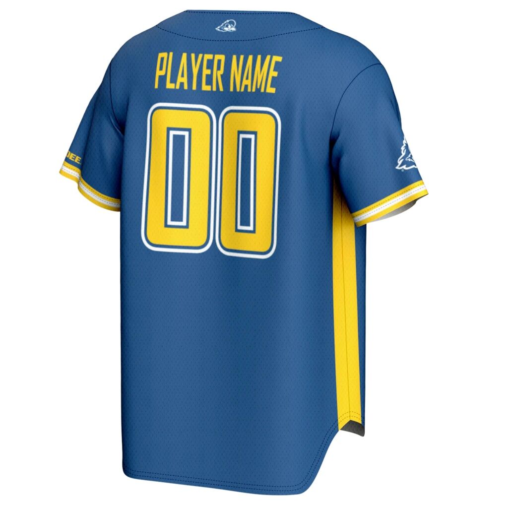 Delaware Fightin' Blue Hens GameDay Greats Youth NIL Pick-A-Player Baseball Lightweight Jersey - Royal