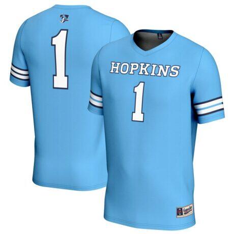 #1 Johns Hopkins Blue Jays GameDay Greats Unisex Lightweight Women's Lacrosse Jersey - - Front View