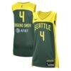 Skylar Diggins-Smith Seattle Storm Nike Unisex Explorer Edition Victory Player Jersey - Green - Front View