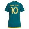 Riqui Puig LA Galaxy adidas Women's 2024 LA Kit Replica Player Jersey - Green - Detail View