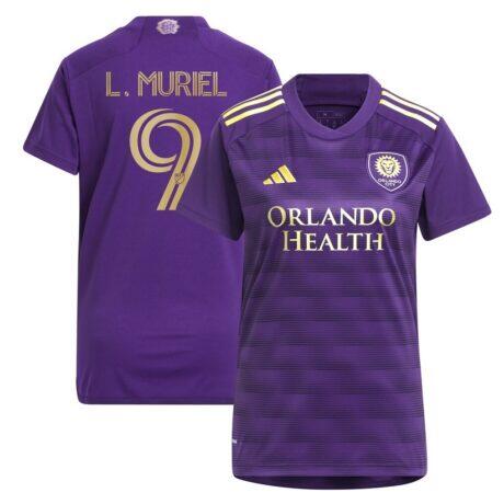 Luis Muriel Orlando City SC adidas Women's 2024 The Wall Kit Replica Player Jersey - Purple - Front View