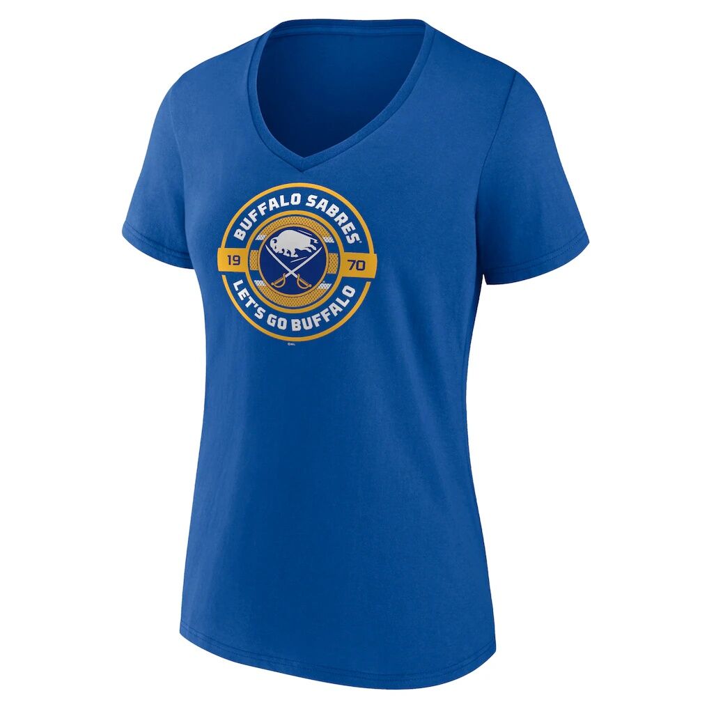 Buffalo Sabres Women’s Native V-Neck T-Shirt – Royal