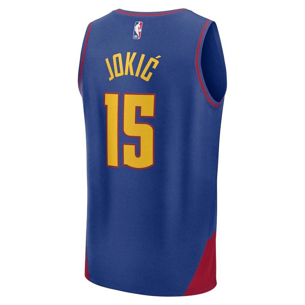 Nikola Jokic Denver Nuggets Fashion7 Fast Break Replica Player Jersey - Statement Edition