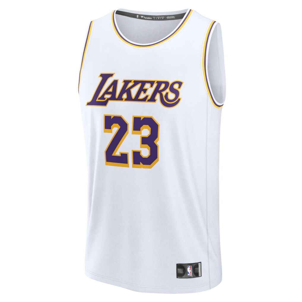 LeBron James Los Angeles Lakers Fashion7 Fast Break Replica Player Jersey - Association Edition