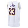 LeBron James Los Angeles Lakers Fashion7 Fast Break Replica Player Jersey - White - Alt2