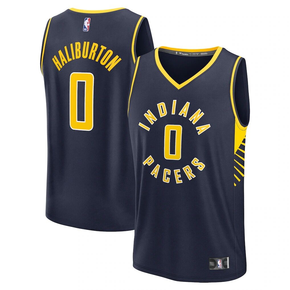 Tyrese Haliburton Indiana Pacers Fashion7 Fast Break Replica Jersey - Icon Edition