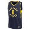 Tyrese Haliburton Indiana Pacers Fashion7 Fast Break Replica Jersey - Navy - Side View