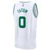 Jayson Tatum Boston Celtics Fashion7 Youth Fast Break Replica Player Jersey - White - Detail View