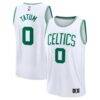 Jayson Tatum Boston Celtics Fashion7 Youth Fast Break Replica Player Jersey - White - Front View