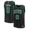 Jayson Tatum Boston Celtics Fashion7 Youth Fast Break Replica Player Jersey - Black - Front View