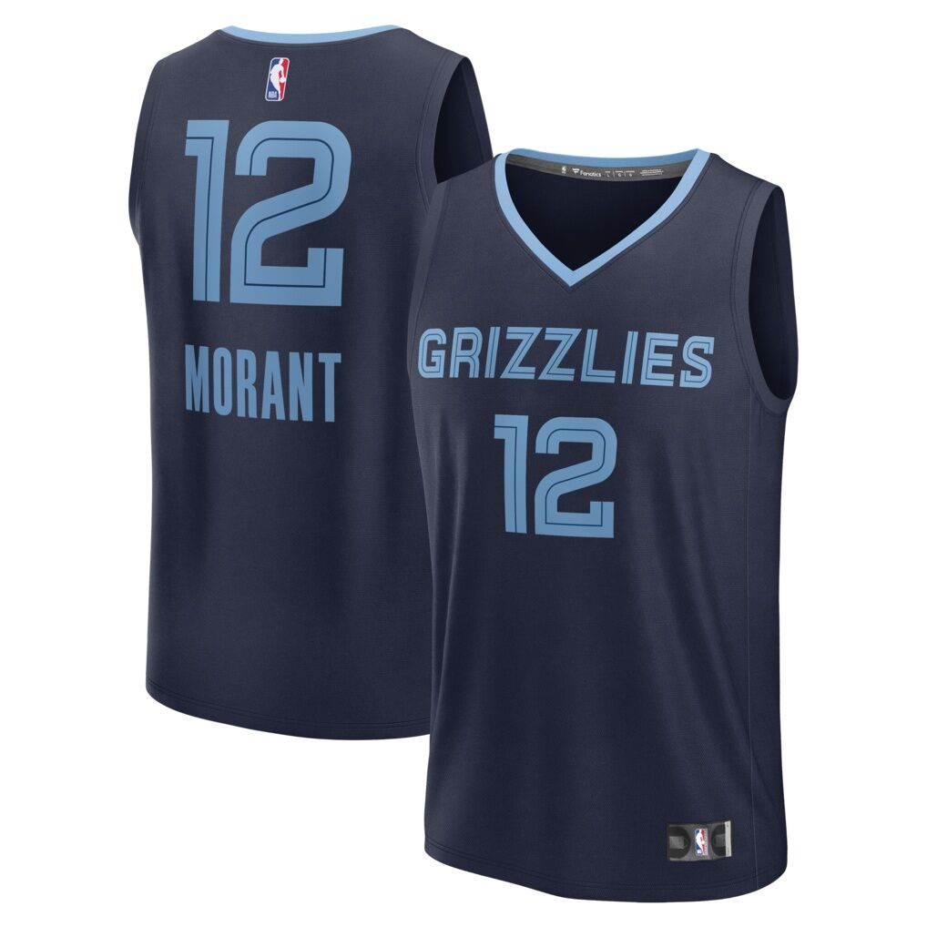 Ja Morant Memphis Grizzlies Fashion7 Youth Fast Break Replica Player Jersey - Icon Edition