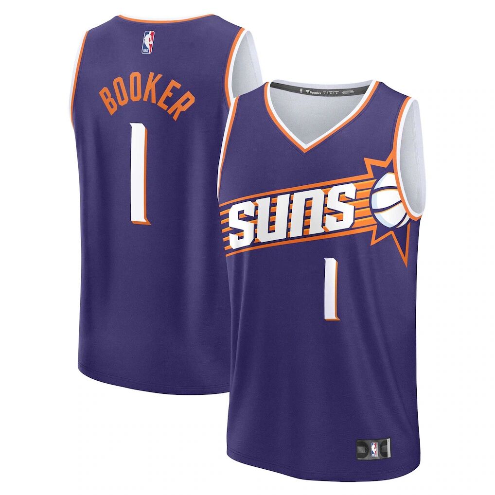Devin Booker Phoenix Suns Fashion7 Youth Fast Break Replica Player Jersey - Icon Edition