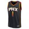 Devin Booker Phoenix Suns Fashion7 Youth Fast Break Replica Player Jersey - Black - Side View
