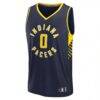Tyrese Haliburton Indiana Pacers Fashion7 Youth Fast Break Replica Player Jersey - Navy - Side View
