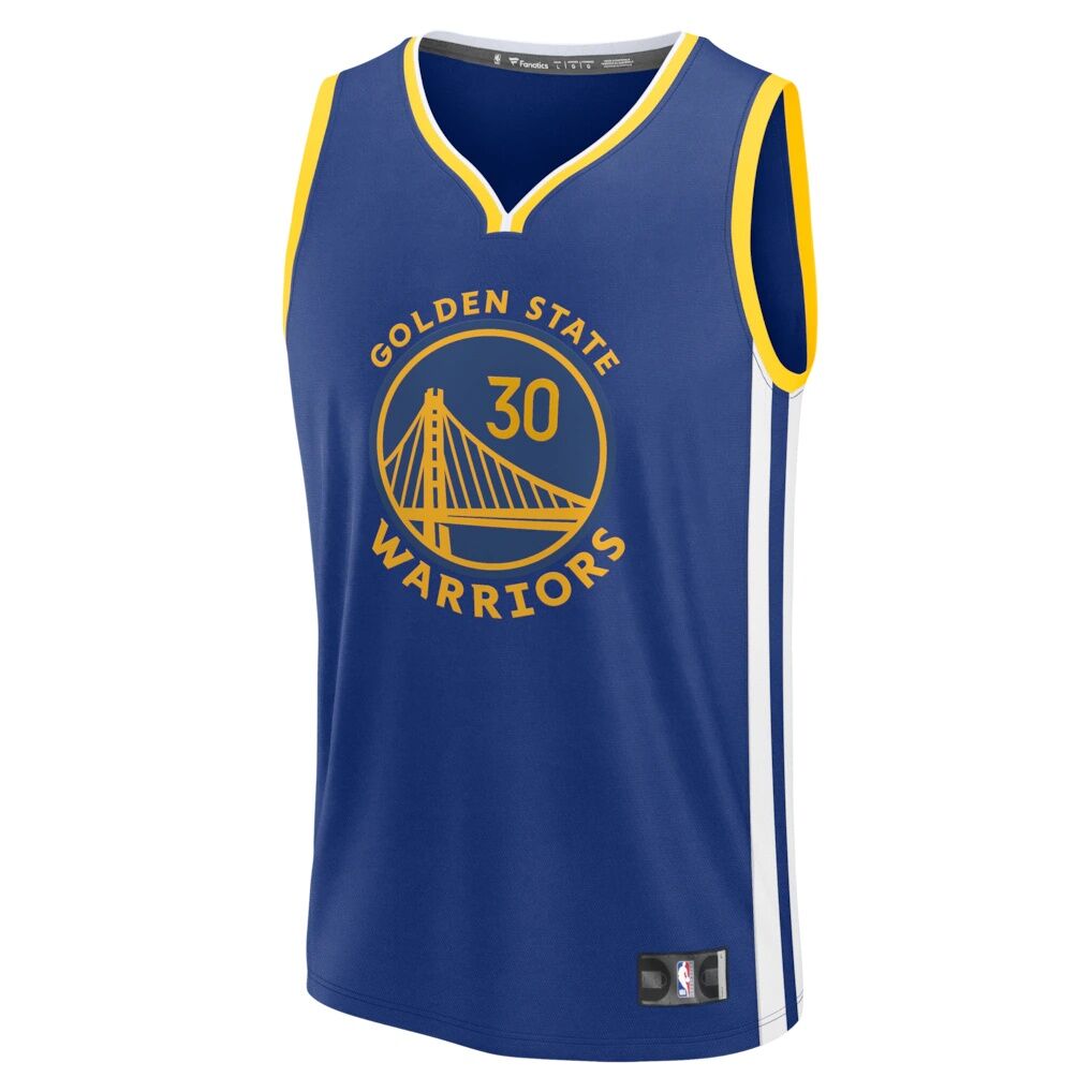 Stephen Curry Golden State Warriors Fashion7 Fast Break Replica Jersey - Icon Edition - Royal