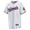 Stephen Strasburg Washington Nationals Nike Home Replica Jersey - White - Side View