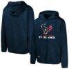 Houston Texans Streak Fleece Pullover Hoodie - Navy - Front View