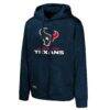 Houston Texans Streak Fleece Pullover Hoodie - Navy - Side View