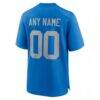 Detroit Lions Nike Alternate Custom Game Jersey - Blue - Detail View