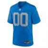 Detroit Lions Nike Alternate Custom Game Jersey - Blue - Side View