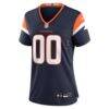 Denver Broncos Nike Women's Alternate Custom Game Jersey - Navy - Side View