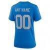 Detroit Lions Nike Women's Alternate Custom Game Jersey - Blue - Detail View