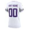Minnesota Vikings Nike Women's Alternate Custom Game Jersey - White - Detail View