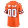 Denver Broncos Nike Mile High Collection 1977 Throwback Custom Game Jersey - Orange - Detail View