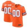 Denver Broncos Nike Mile High Collection 1977 Throwback Custom Game Jersey - Orange - Front View