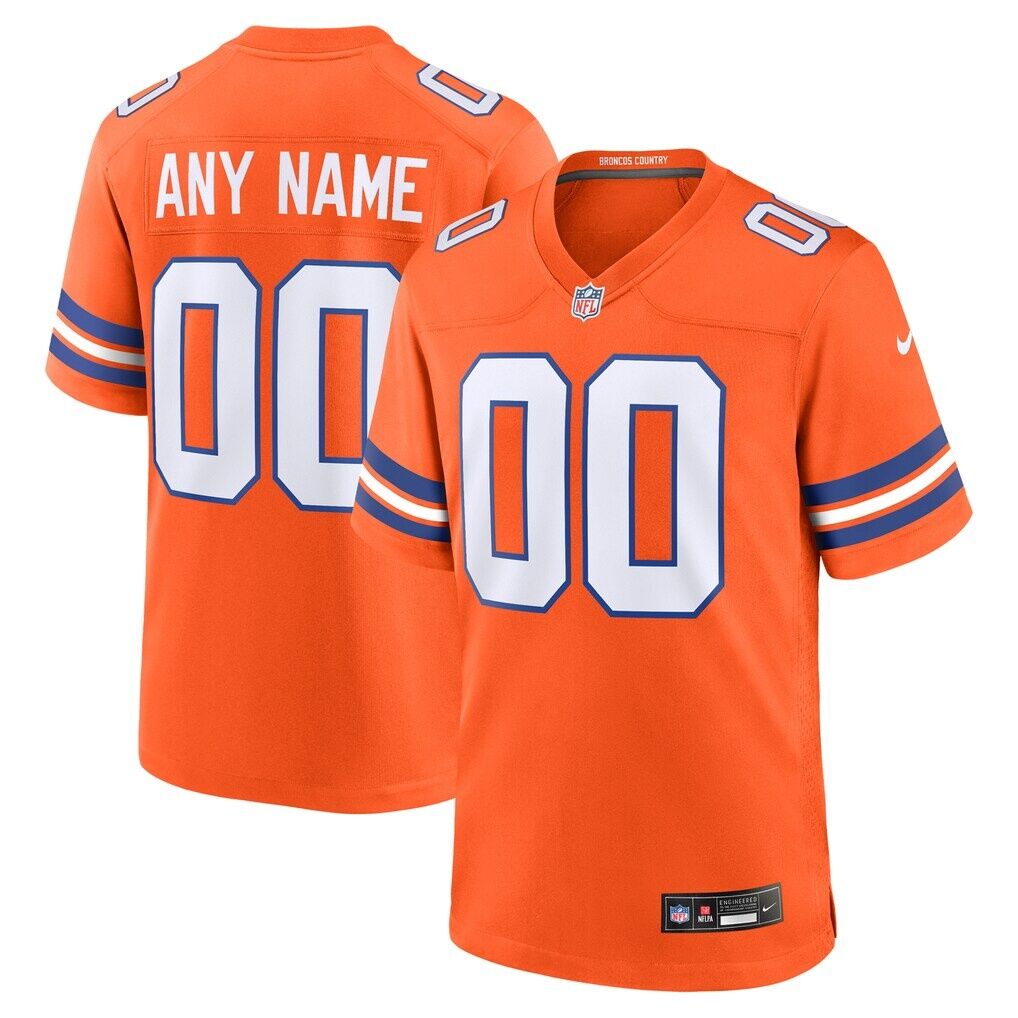 Denver Broncos Nike Mile High Collection 1977 Throwback Custom Game Jersey