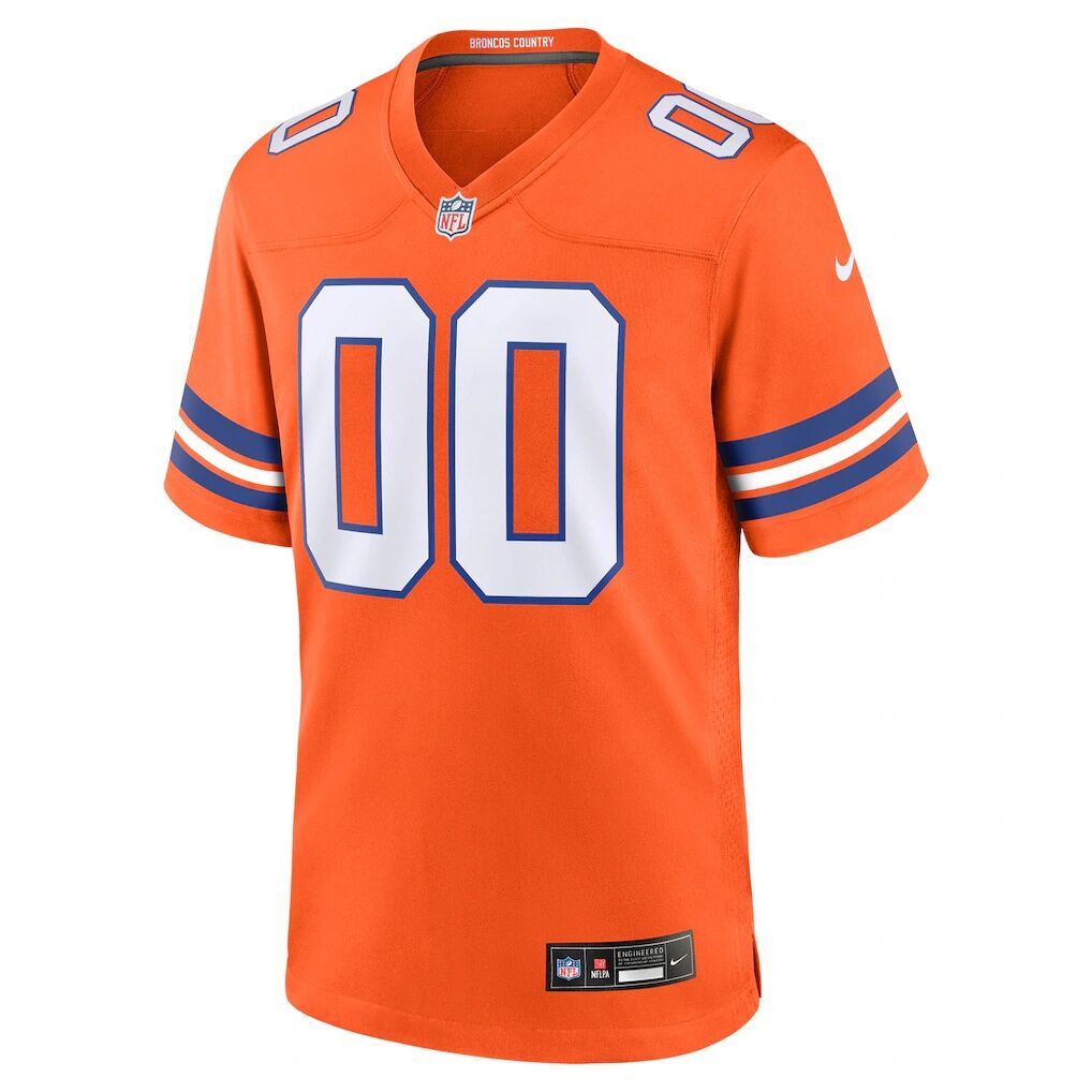 Denver Broncos Nike Mile High Collection 1977 Throwback Custom Game Jersey